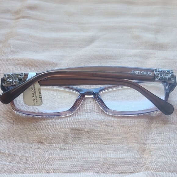 NEW & AUTHENTIC EYEGLASSES JIMMY CHOO MODEL- JC41, SIZE 53-14-130, COLOR E68 - Picture 4 of 4